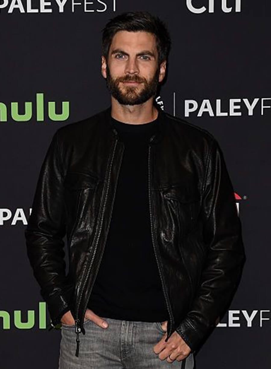 Harpoon Wes Bentley Inspired Black Leather Jacket