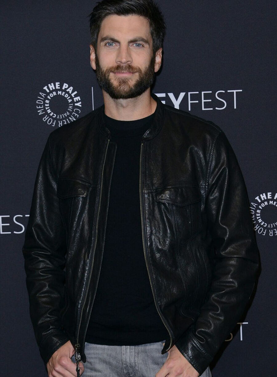 Harpoon Wes Bentley Inspired Black Leather Jacket