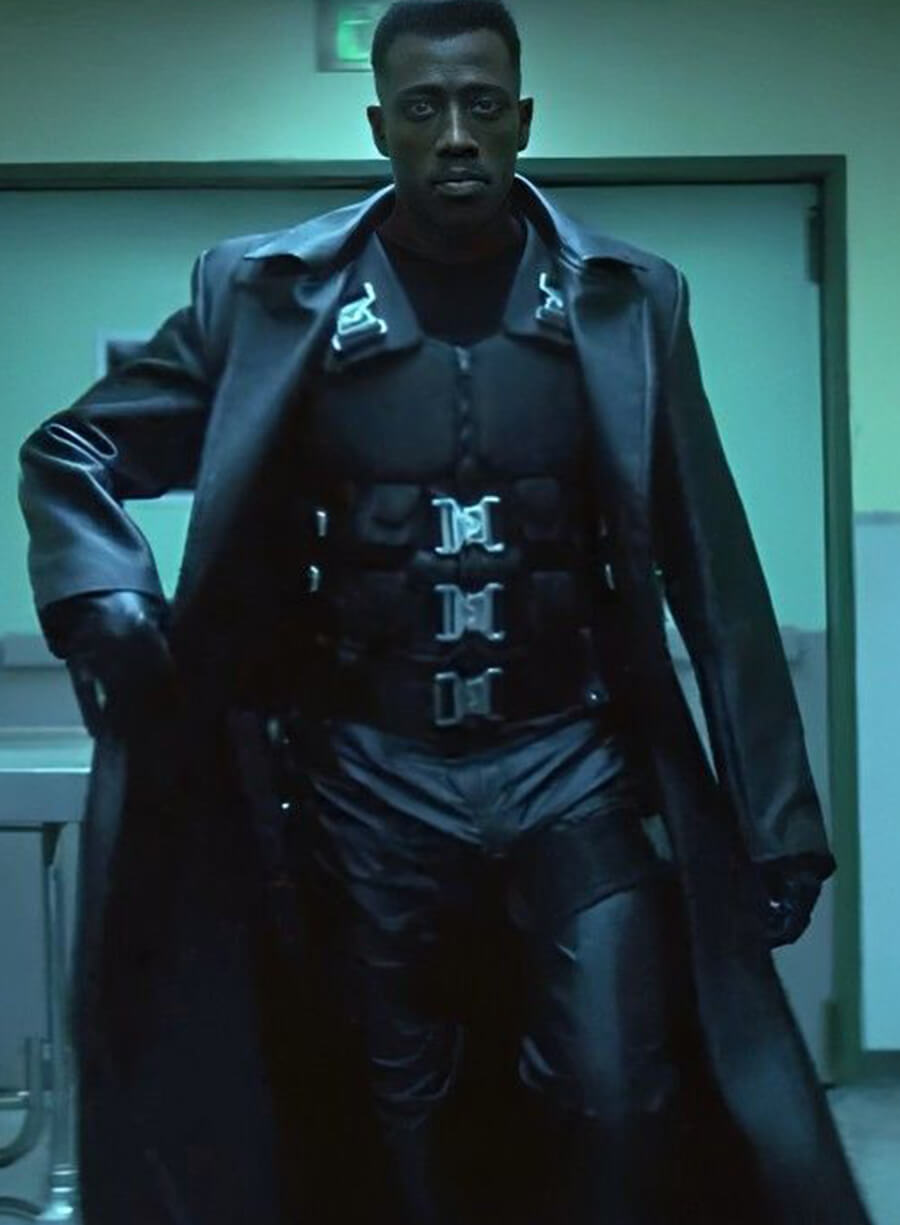 Harpoon Blade Inspired Black Real Leather Coat
