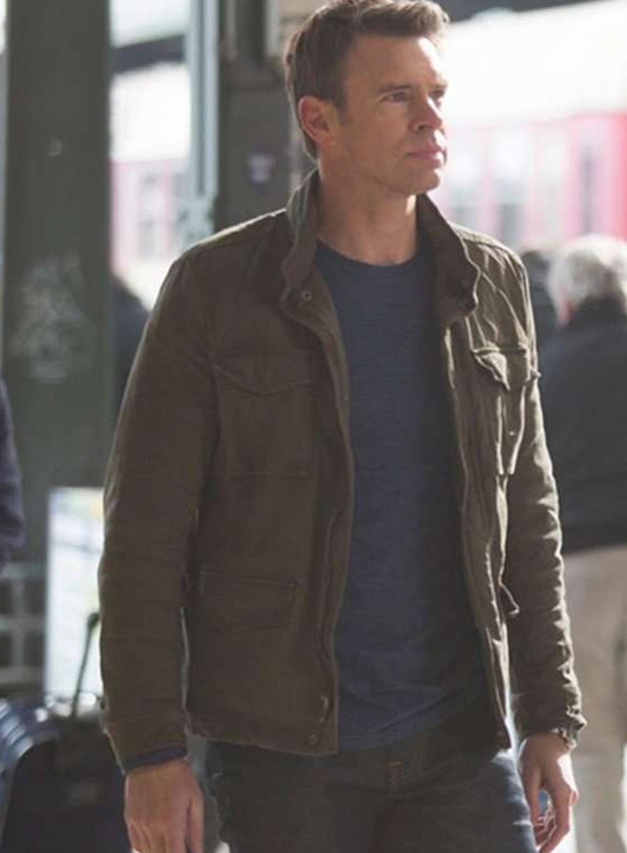 Harpoon Will Chase Inspired Military Green Leather Jacket - Whiskey Cavalier Style