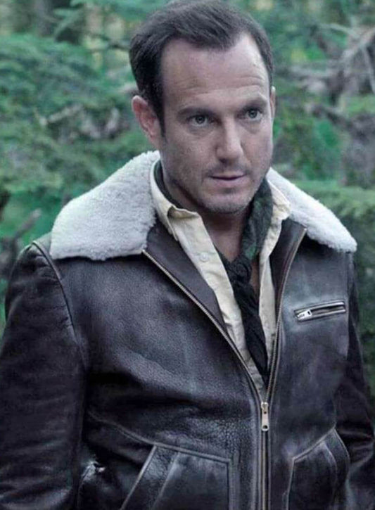 Harpoon Father Inspired Brown Leather Jacket - A Series of Unfortunate Events Style