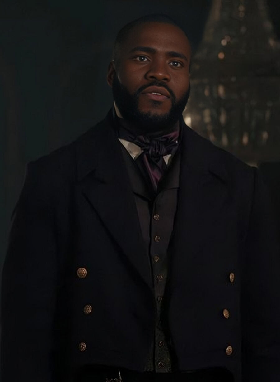 Harpoon Will Mondrich Inspired Blue Coat - Bridgerton Style