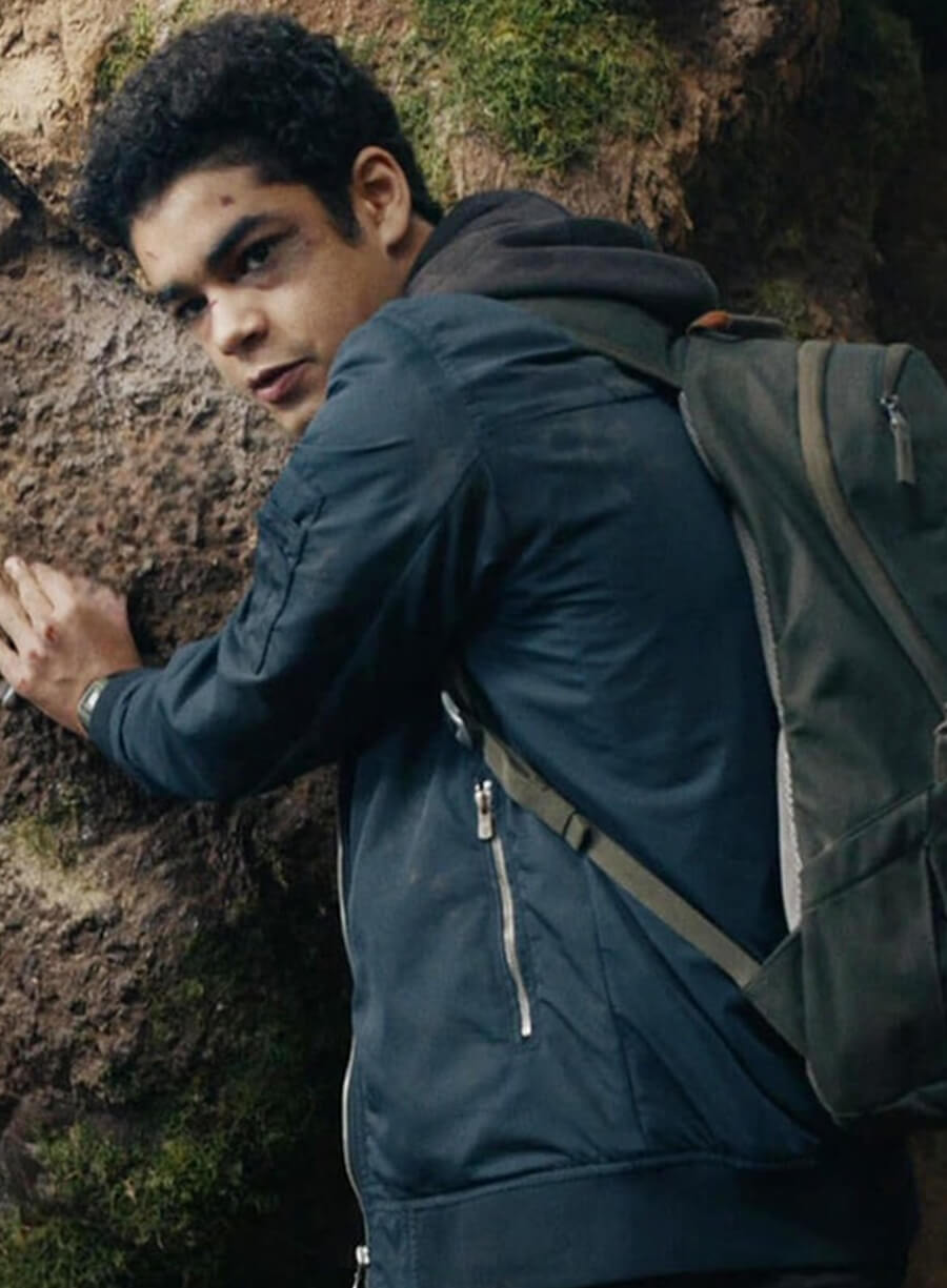Harpoon Will Parry Inspired Blue Leather Jacket - His Dark Materials Style