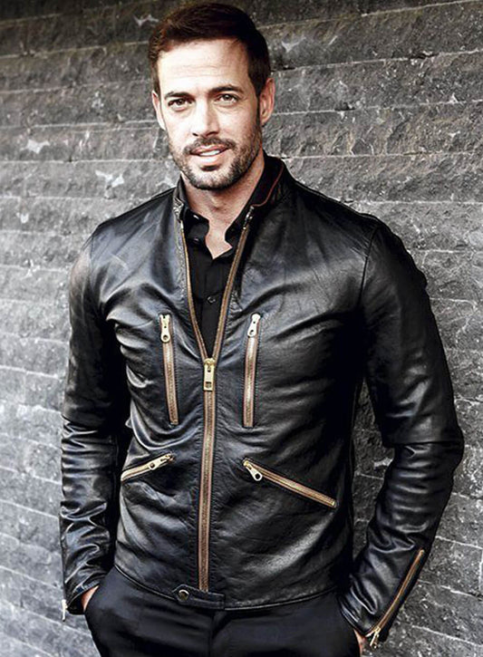 Harpoon William Levy Inspired Black Real Leather Leather Jacket