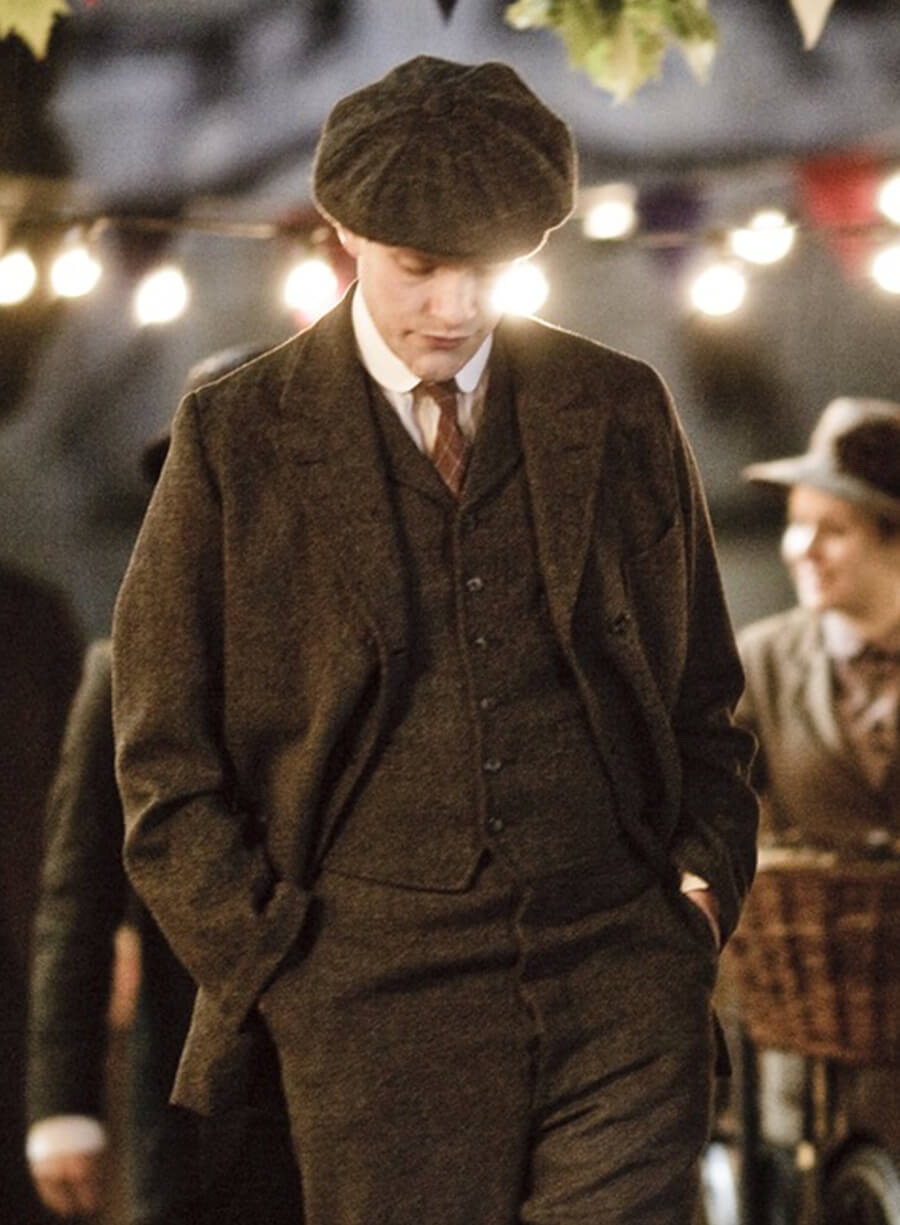 Harpoon William Mason Inspired Brown Wool Fabric Wool Jacket - Downton Abbey Style