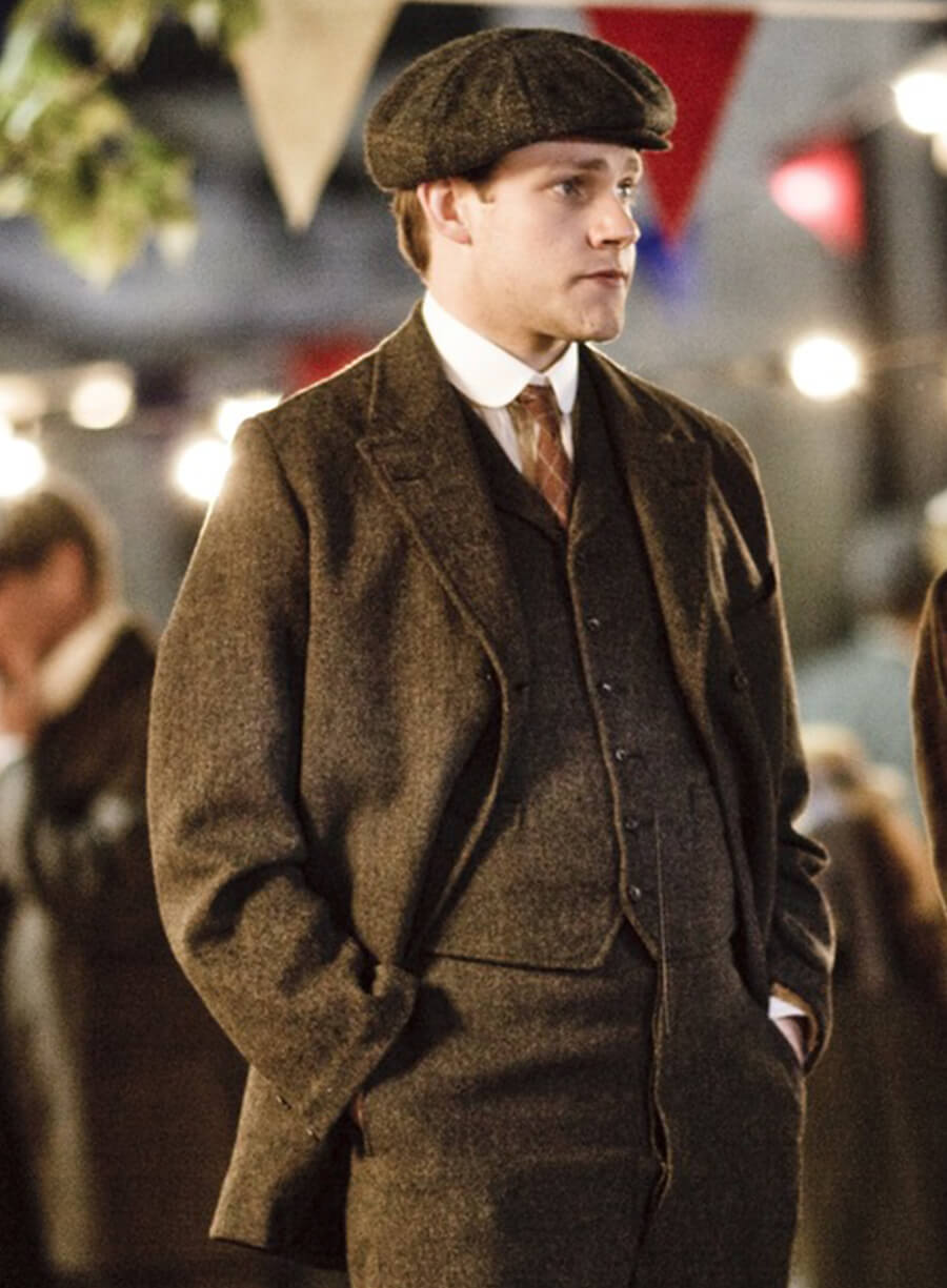 Harpoon William Mason Inspired Brown Wool Fabric Wool Jacket - Downton Abbey Style