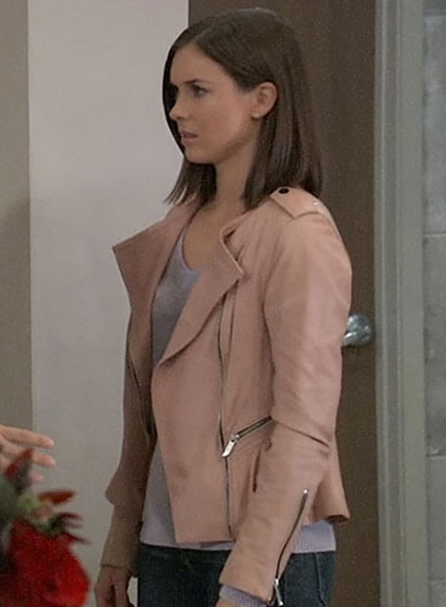 Harpoon Willow Tait Inspired Beige Leather Jacket - General Hospital Style