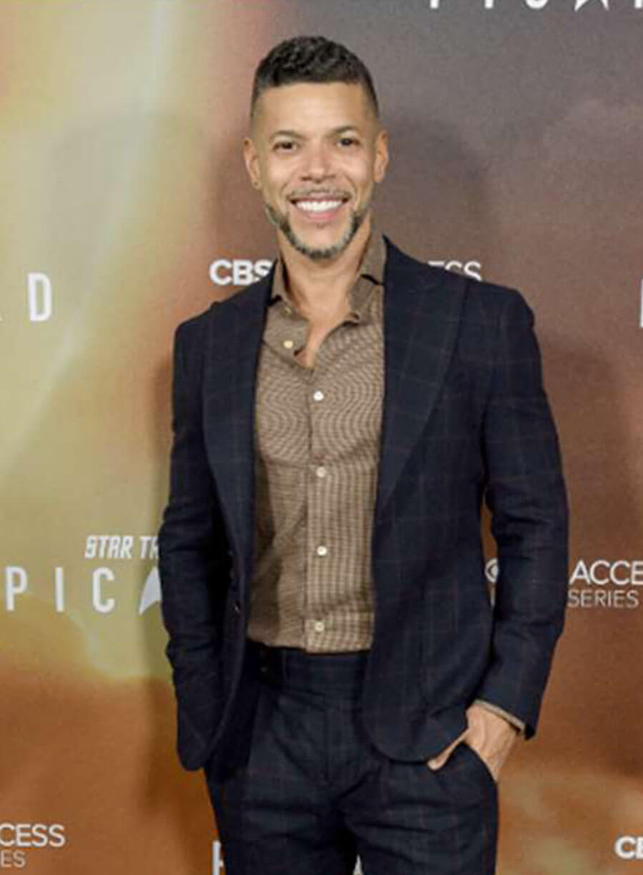 Harpoon Wilson Cruz Star Trek Suiting Blazer Inspired Blue Leather Jacket