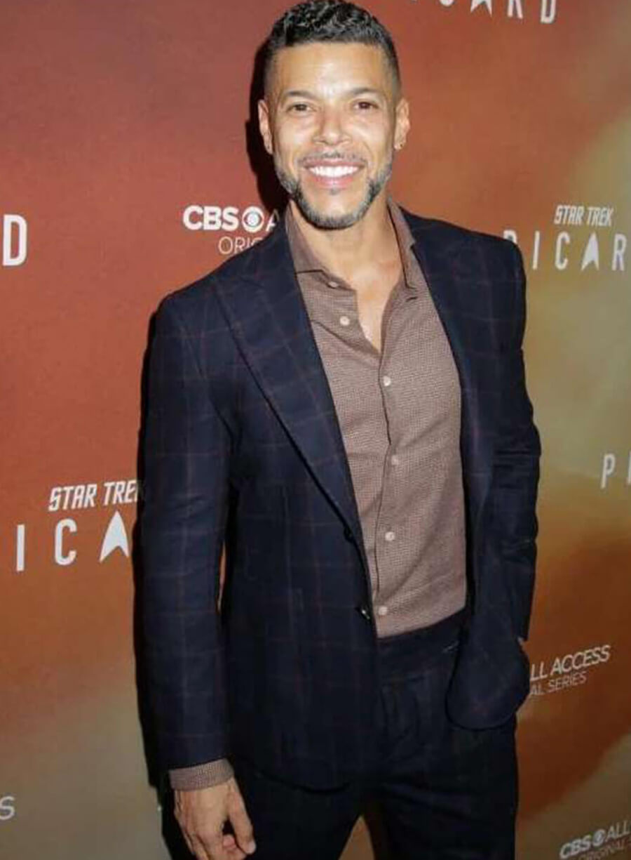 Harpoon Wilson Cruz Star Trek Suiting Blazer Inspired Blue Leather Jacket