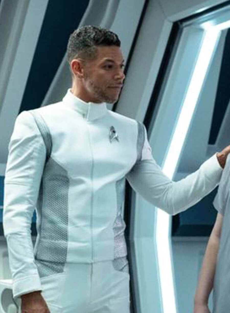 Harpoon Doctor Hugh Culber Inspired White Leather Jacket - Star Trek Discovery Style