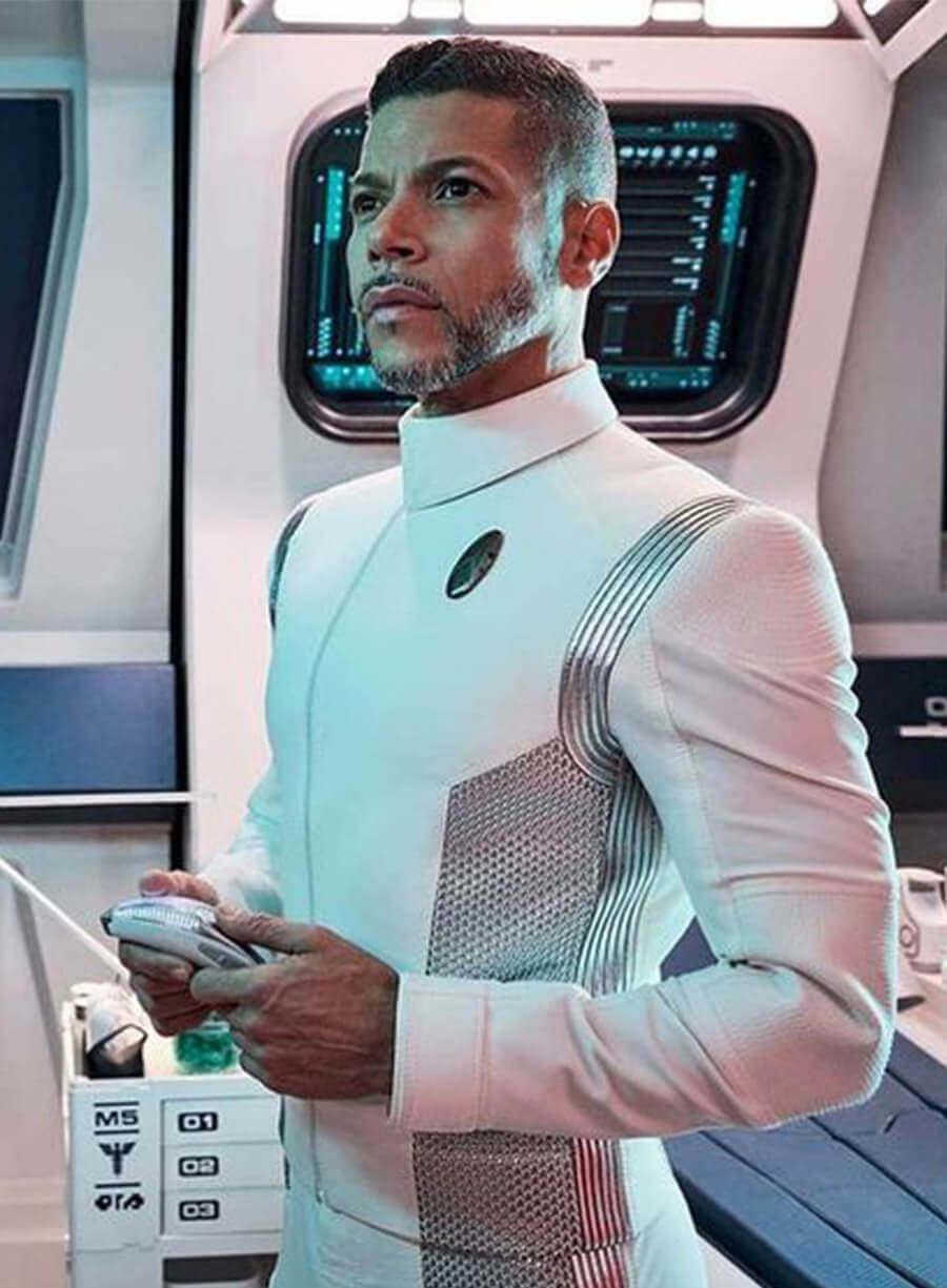 Harpoon Doctor Hugh Culber Inspired White Leather Jacket - Star Trek Discovery Style