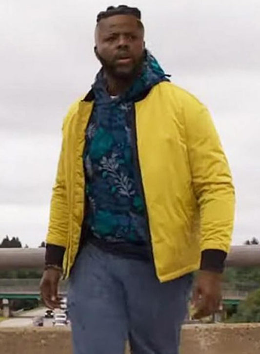 Harpoon Hawk Inspired Yellow Bomber Jacket - Spenser Confidential Style