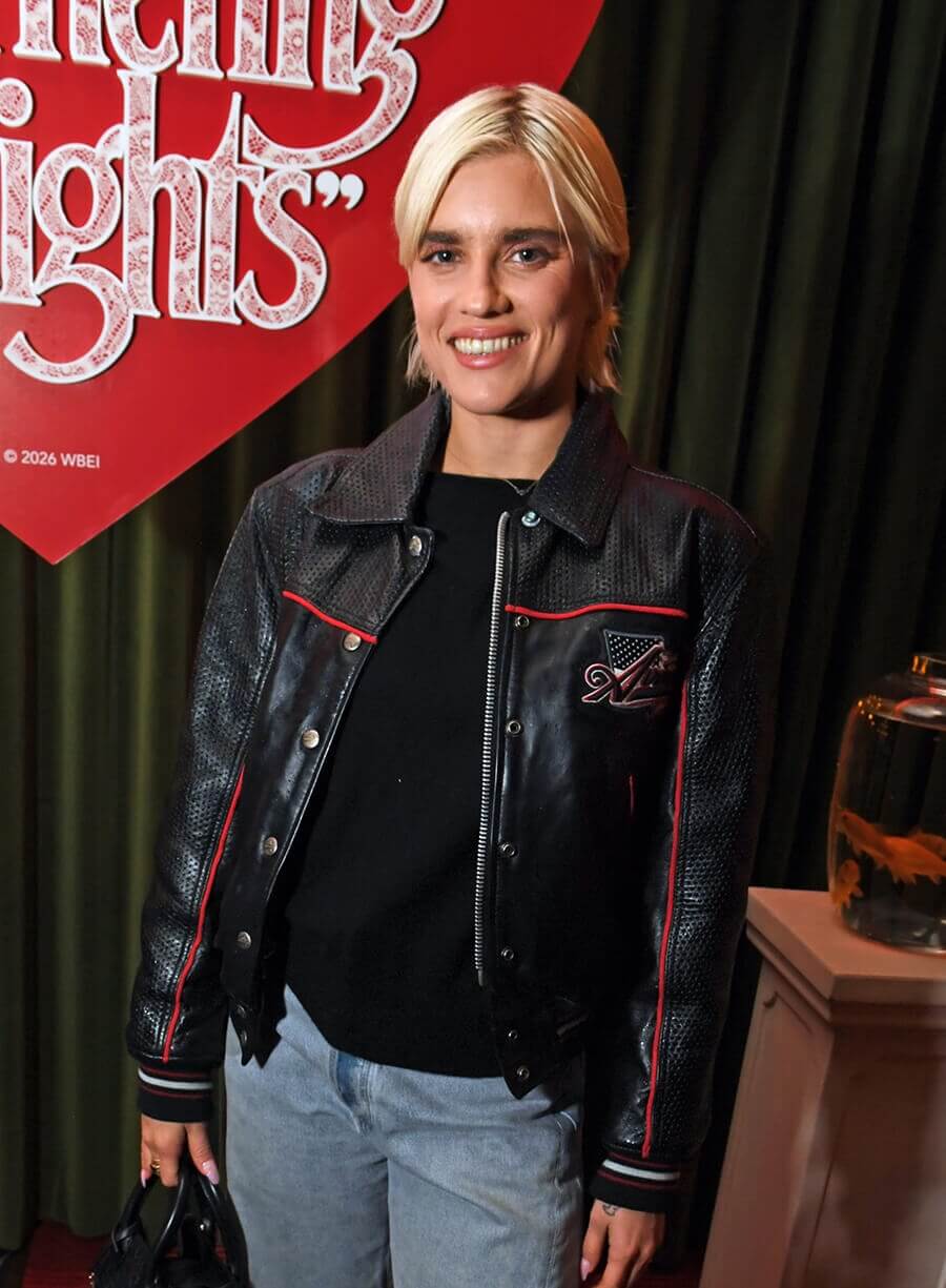 Harpoon Tigerlily Taylor Inspired Black Real Leather Leather Jacket - Wuthering Heights 2026 Style