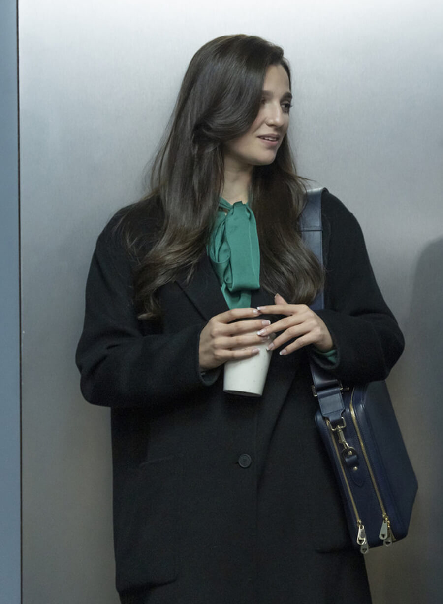 Harpoon Yasmin Kara-Hanani Inspired Black Coat - Industry S02 Style