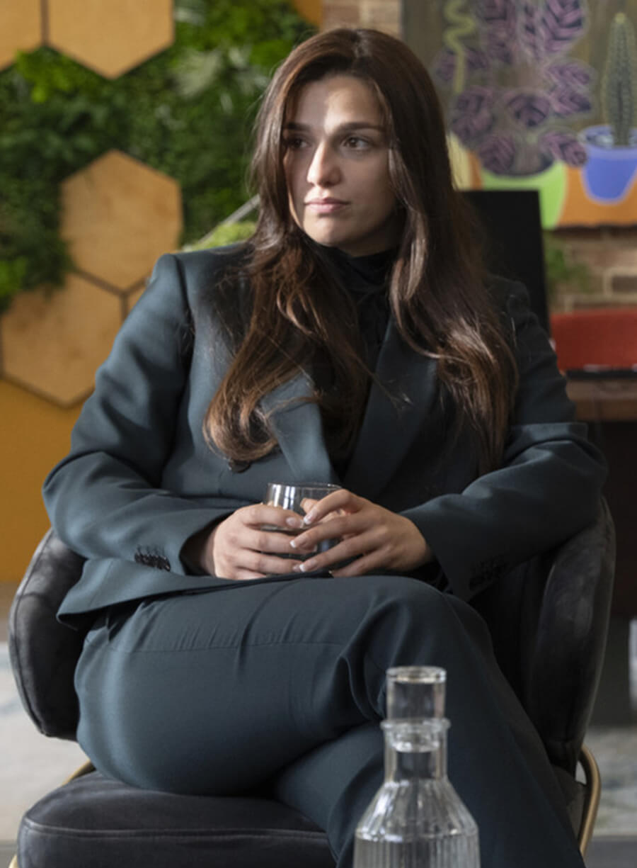 Harpoon Yasmin Kara-Hanani Inspired Black Leather Jacket - Industry S02 Style