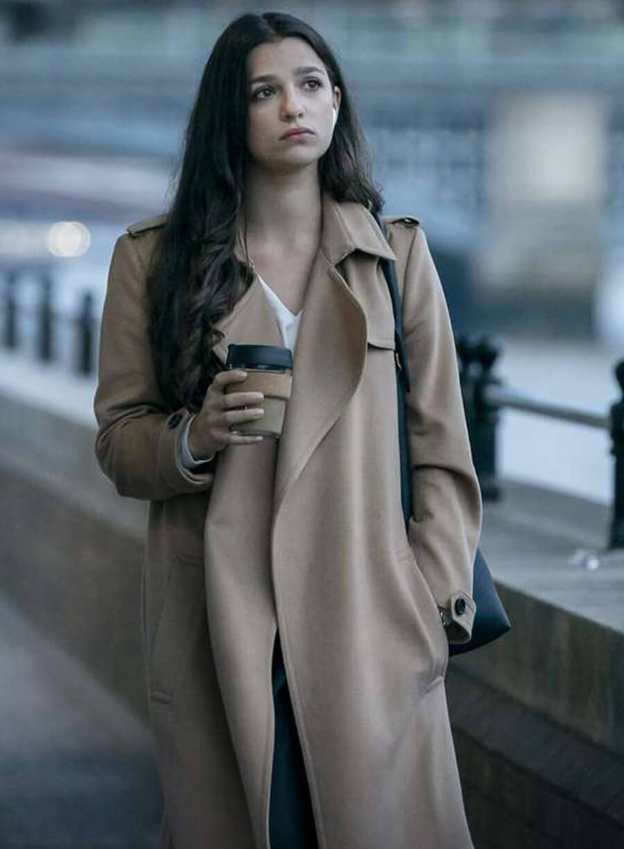 Harpoon Yasmin Yazdani Inspired Brown Coat - Industry S01 Style