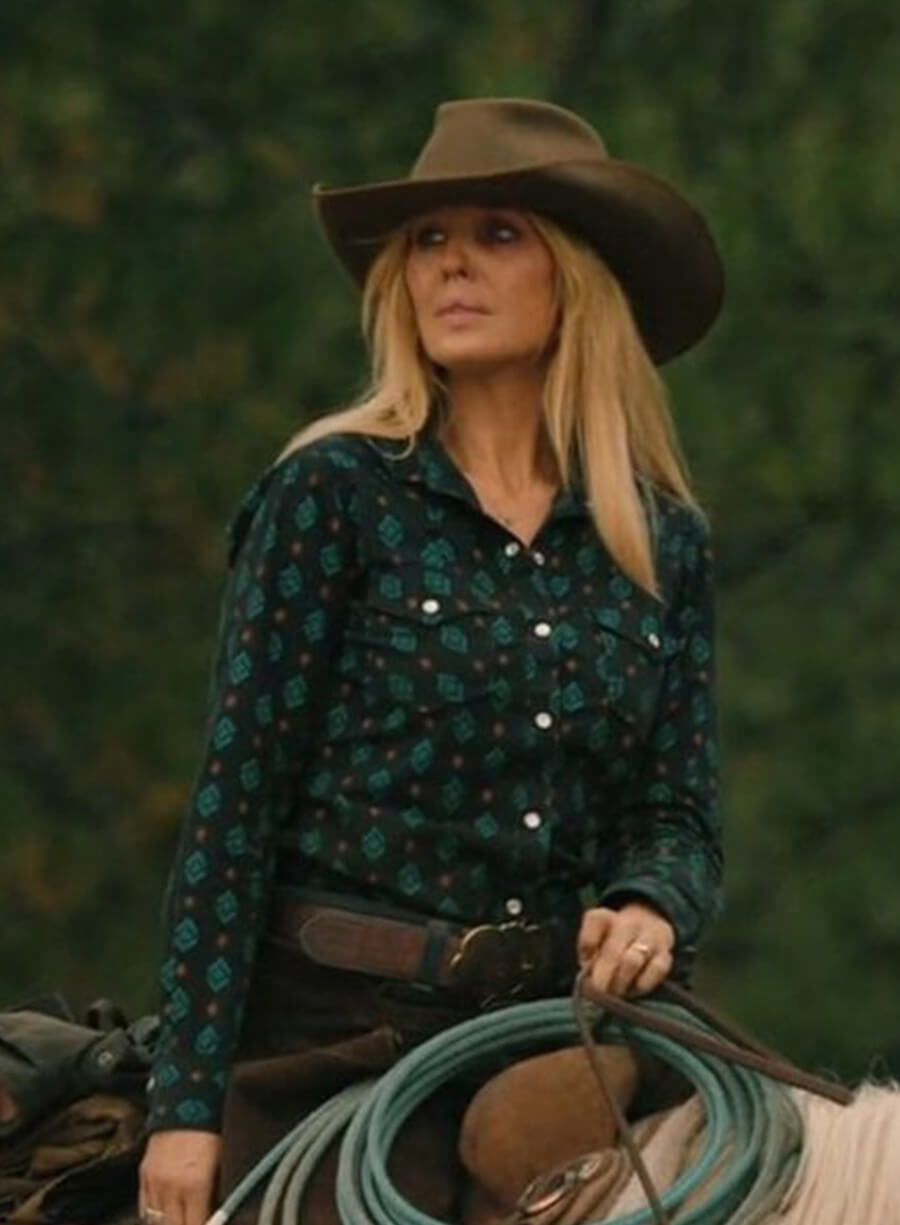 Yellowstone Beth Dutton Cotton Printed Shirt