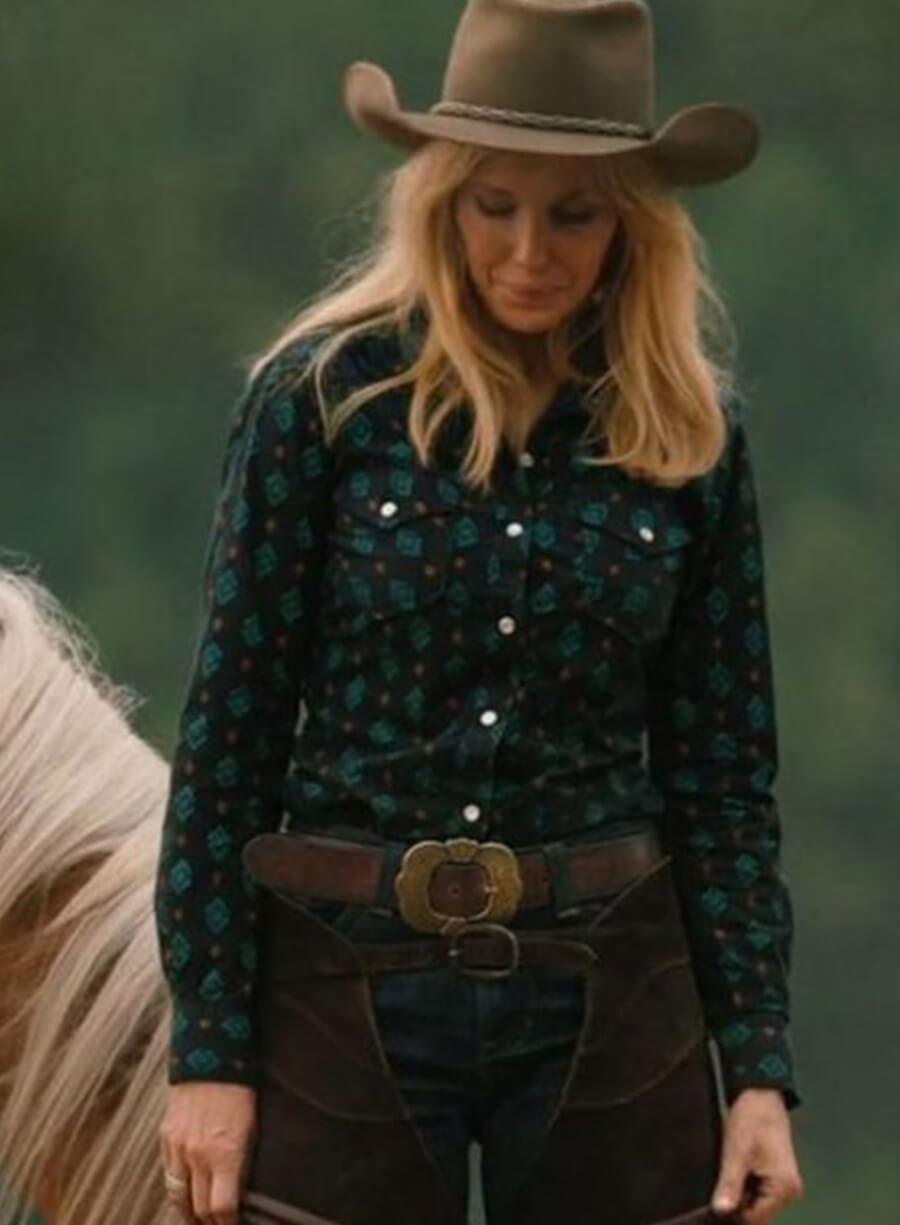 Yellowstone Beth Dutton Cotton Printed Shirt