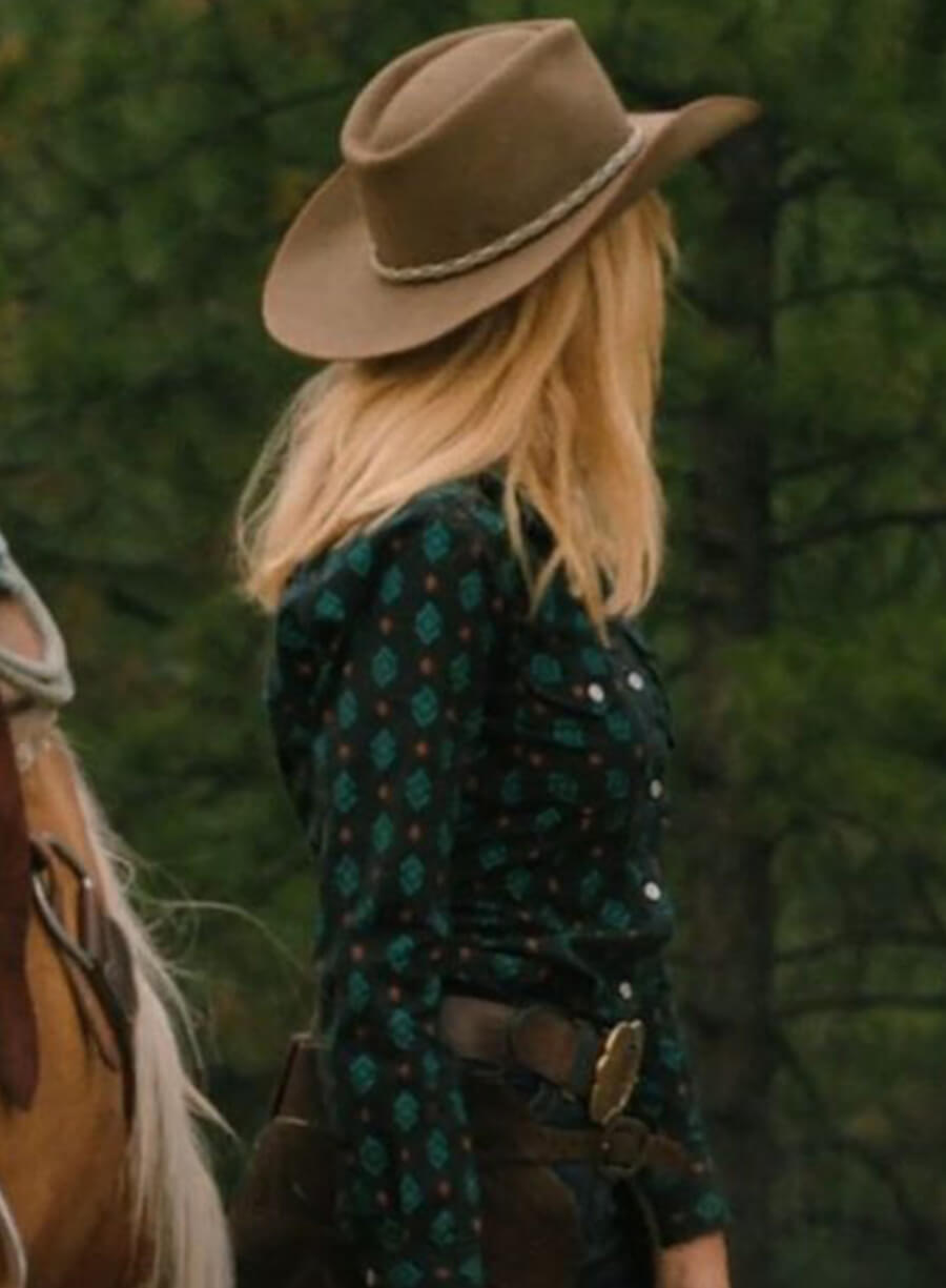 Yellowstone Beth Dutton Cotton Printed Shirt
