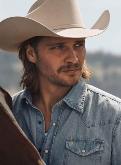 Yellowstone Kayce Dutton Blue Denim Shirt
