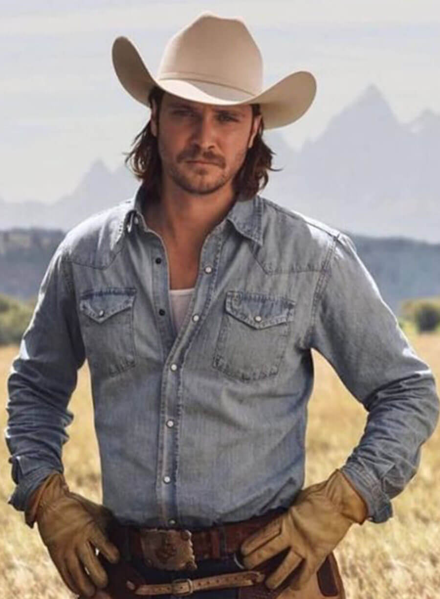 Yellowstone Kayce Dutton Blue Denim Shirt