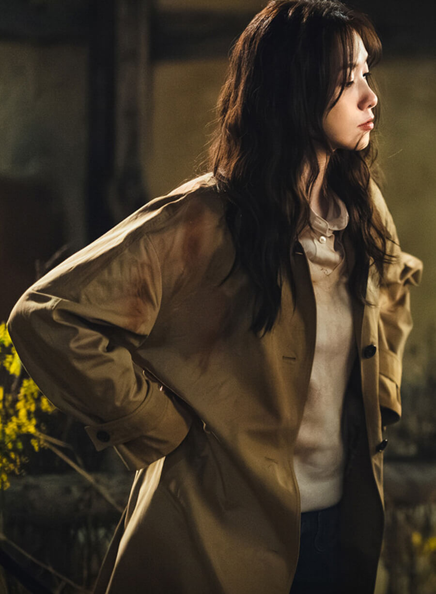 Harpoon Yeon Ji-Yeong Inspired Beige Fabric Coat - Bon App�tit Your Majesty Style