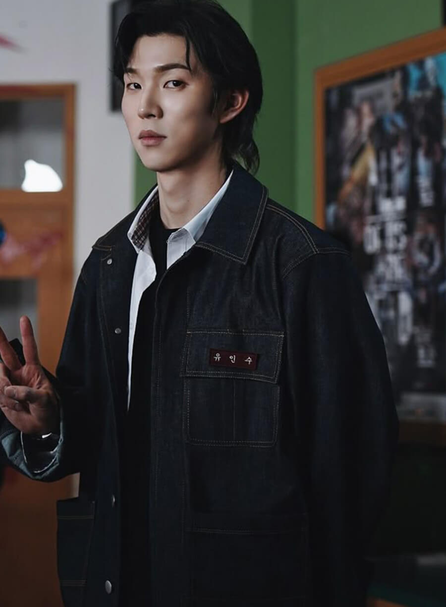 Harpoon Yoon Gwi-nam Inspired Blue Denim Jacket - All of Us Are Dead Style