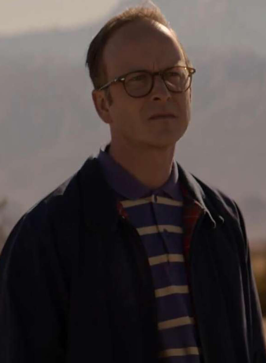 Harpoon Christopher Redman Inspired Black Cotton Fabric Cotton Jacket - The Old Man Tv Series Style