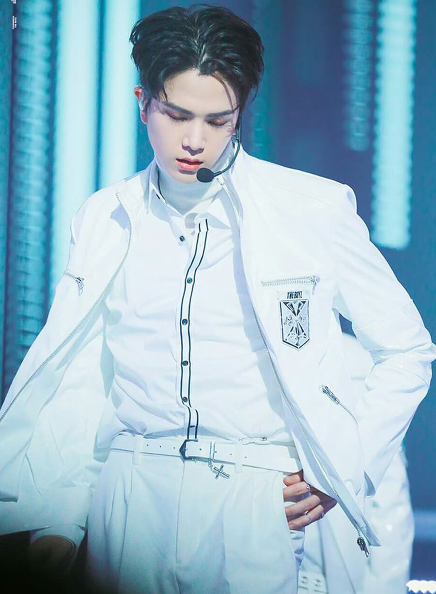 Harpoon Younghoon The Boyz Inspired White Cotton Jacket