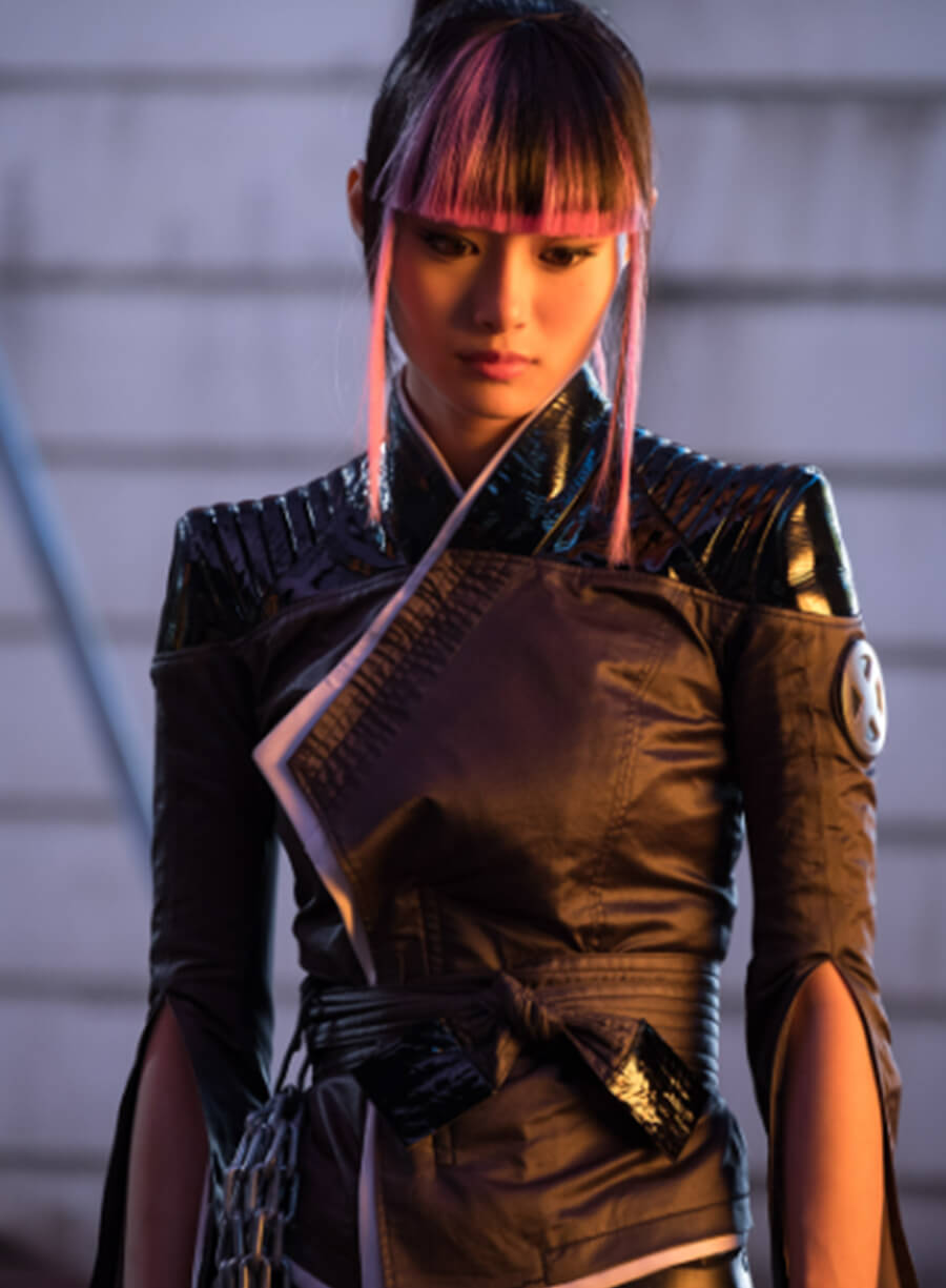 Harpoon Yukio Inspired Black Leather Jacket - Deadpool 2 Style
