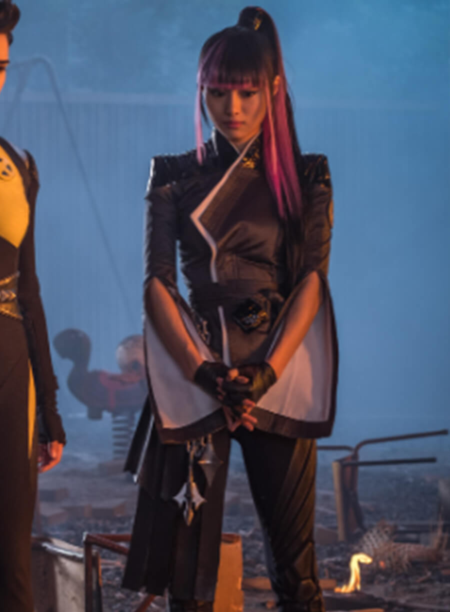 Harpoon Yukio Inspired Black Leather Jacket - Deadpool 2 Style