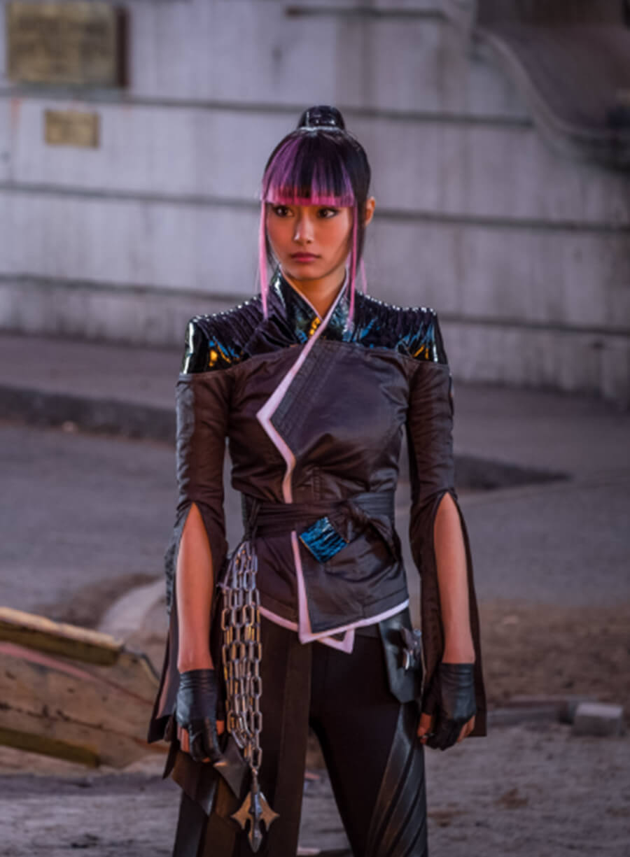 Harpoon Yukio Inspired Black Leather Jacket - Deadpool 2 Style