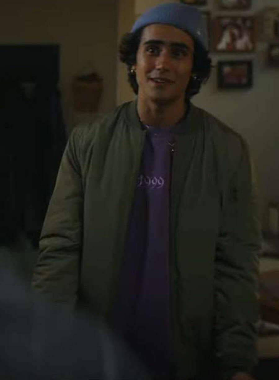 Harpoon Zac Torres Inspired Green Biker Jacket - Motorheads 2025 Style