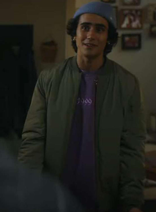 Harpoon Zac Torres Inspired Green Biker Jacket - Motorheads 2025 Style