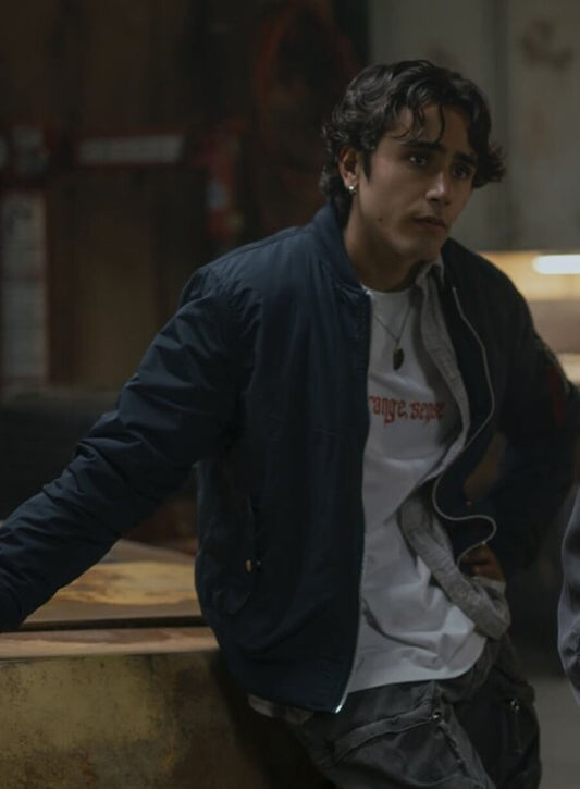 Harpoon Zac Torres Inspired Blue Biker Jacket - Motorheads 2025 Style