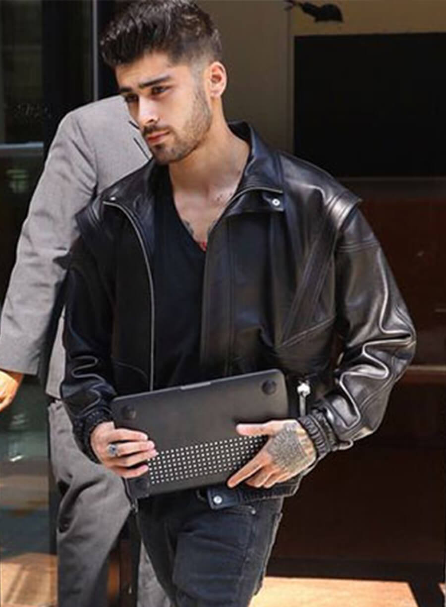 Harpoon Zayn Malik Inspired Black Leather Jacket