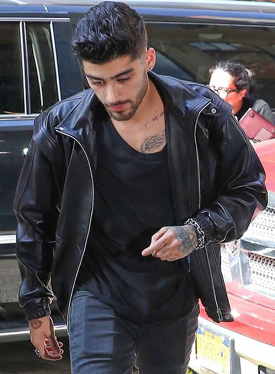 Harpoon Zayn Malik Inspired Black Leather Jacket