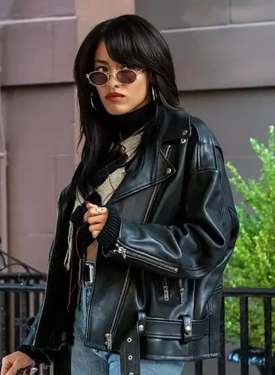 Harpoon Zisa Inspired Black Biker Jacket - Power Book Iii Raising Kanan Style