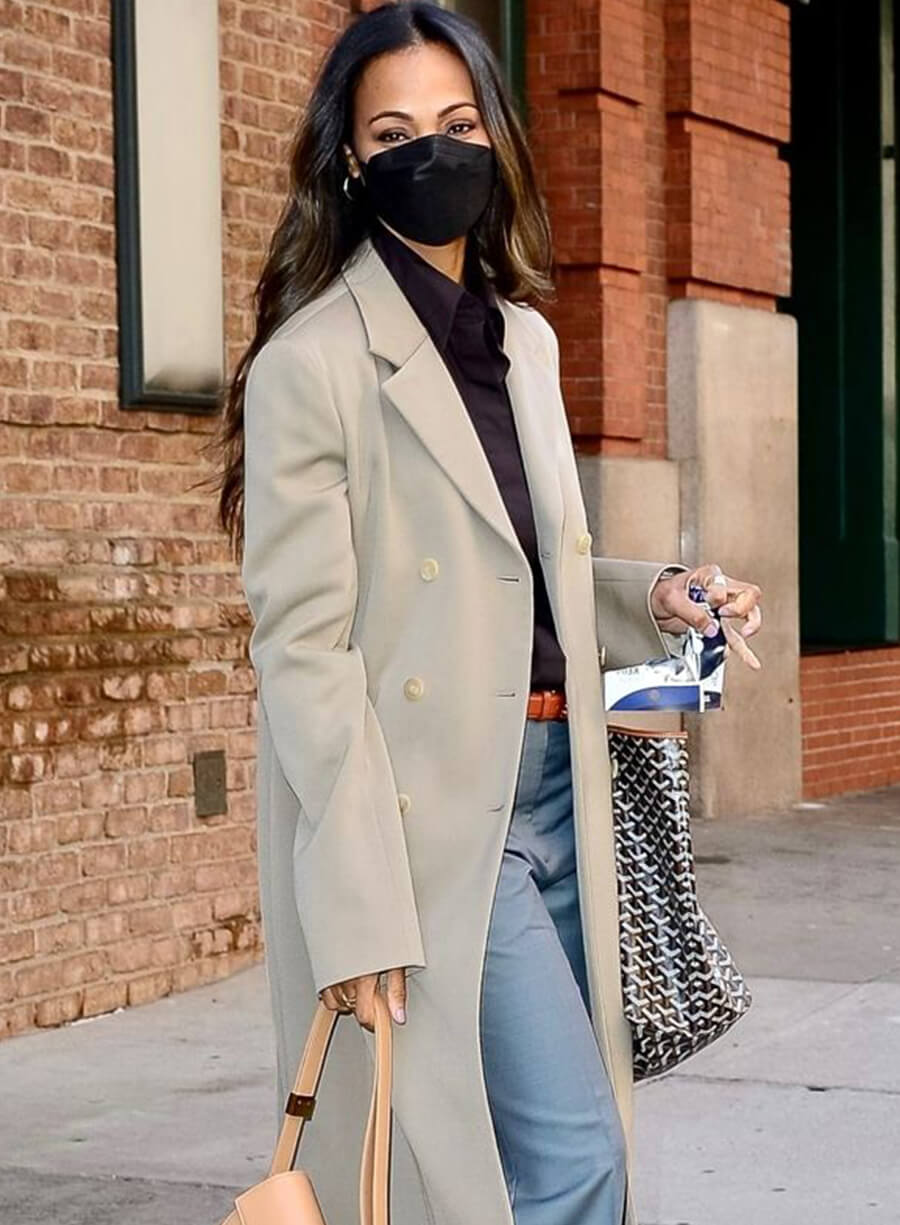 Harpoon Zoe Saldana Inspired Grey Coat