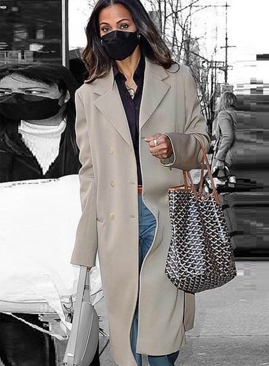 Harpoon Zoe Saldana Inspired Grey Coat