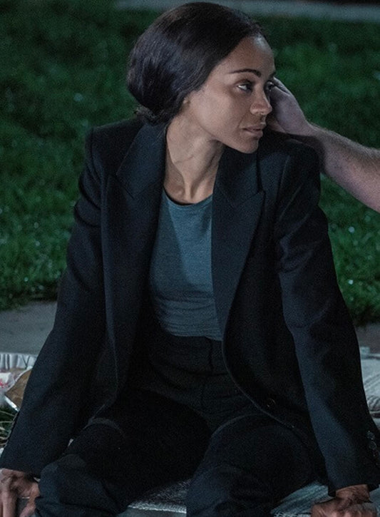 Harpoon Joe Inspired Black Leather Jacket - Special Ops: Lioness Style